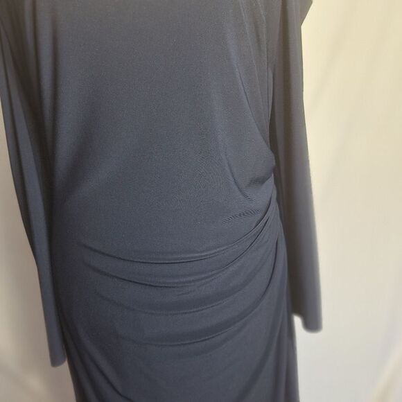 Lauren Ralph Lauren Womens Evening Dress Elegant Slinky Cold Shoulder Size 12 - Picture 4 of 16